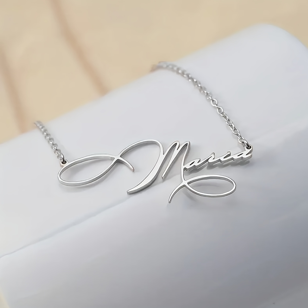 Women's Elegant Custom Letter Pendant Necklace
